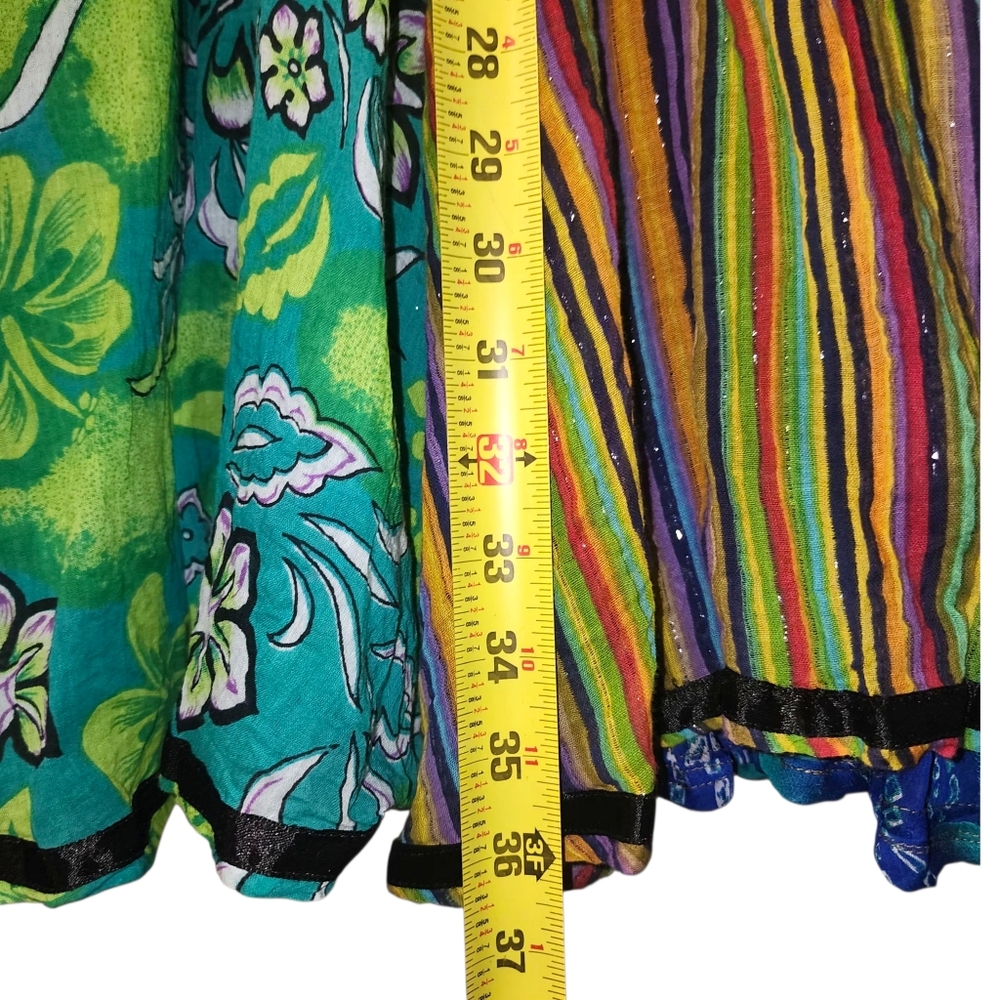 Soft Surroundings Multi-Print Color Fully Lined Maxi Skirt | Size Medium - Picture 5 of 12